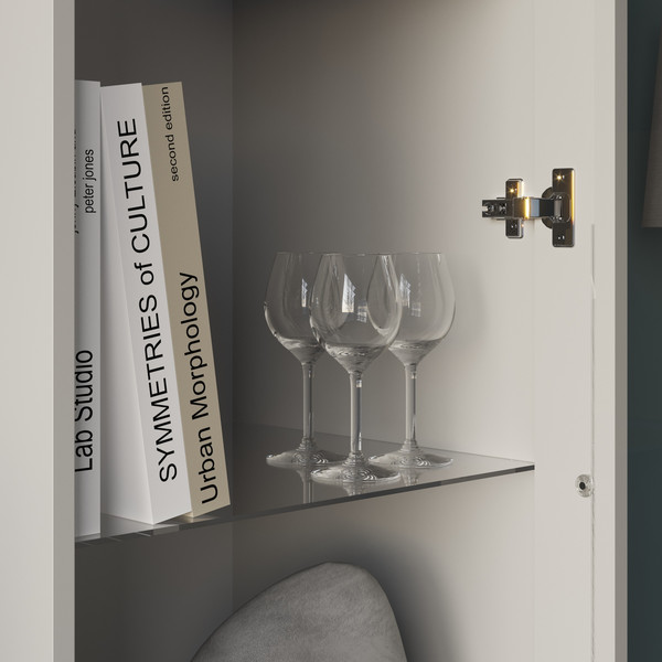 Изображение товара Шкаф с витриной НК Мебель Stern ШКВ-1 / 72678280 (белый)