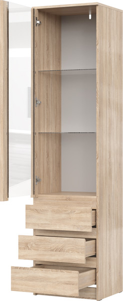 Изображение товара Шкаф с витриной НК Мебель Stern ШКВ-1 / 72678282 (дуб сонома)