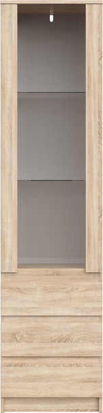 Изображение товара Шкаф с витриной НК Мебель Stern ШКВ-1 / 72678282 (дуб сонома)