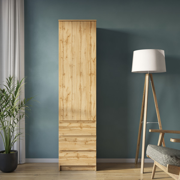 Изображение товара Шкаф-пенал НК Мебель ШКЯ-1 / 72678278 (дуб вотан)