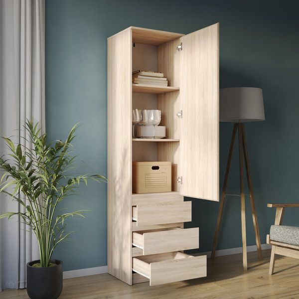 Изображение товара Шкаф-пенал НК Мебель ШКЯ-1 / 72678279 (дуб сонома)