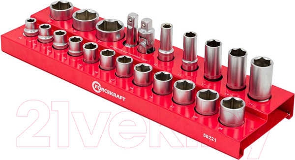 Изображение товара Набор головок слесарных ForceKraft FK-50221 (56851)