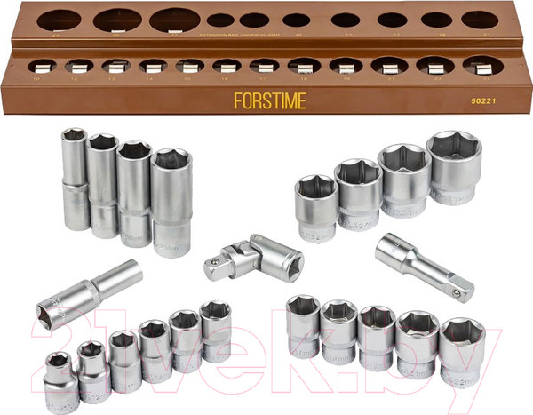 Изображение товара Набор головок слесарных Forstime FT-50221 (56852)