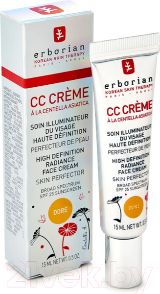 Изображение товара СС-крем Erborian Совершенное сияние Золотистый SPF25 (15мл)