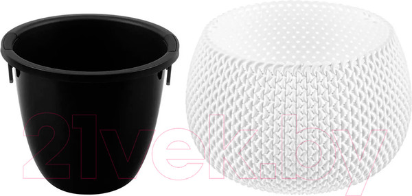 Изображение товара Кашпо El Casa Сфера / 640438 (белый)