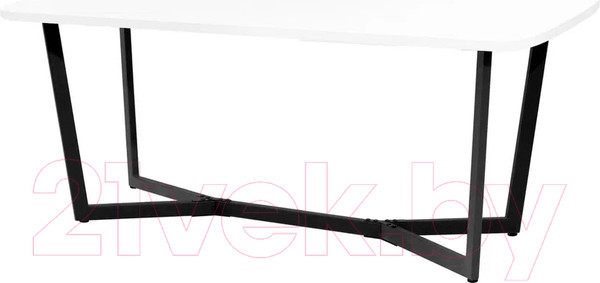 Изображение товара Обеденный стол Millwood Лофт Мюнхен Л 180x90x75 (белый/металл черный)