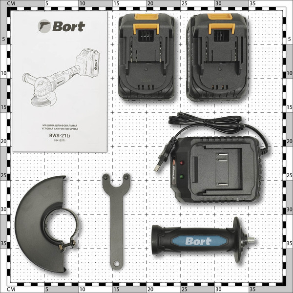 Изображение товара Угловая шлифовальная машина Bort BWS-21LI (93413571)