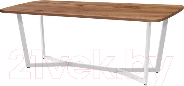 Изображение товара Обеденный стол Millwood Лофт Мюнхен Л 200x100x75 (дуб табачный Craft/металл белый)