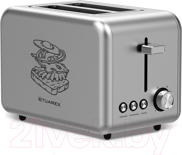 Изображение товара Тостер Tuarex TK-6001 (стальной)