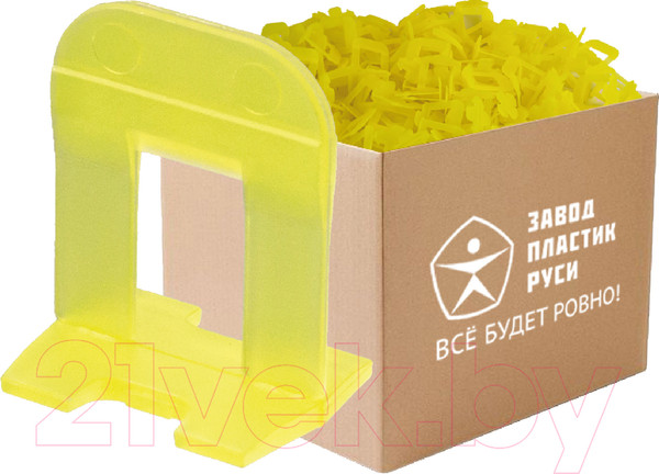 Изображение товара Клипсы для выравнивания плитки Пластик Руси SVP-Profi Mini 1мм (100шт)