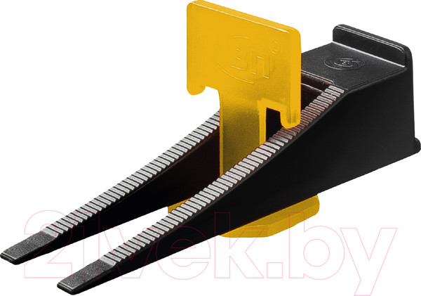 Изображение товара Клинья для выравнивания плитки Пластик Руси Стандарт кольцо (200шт, черный)