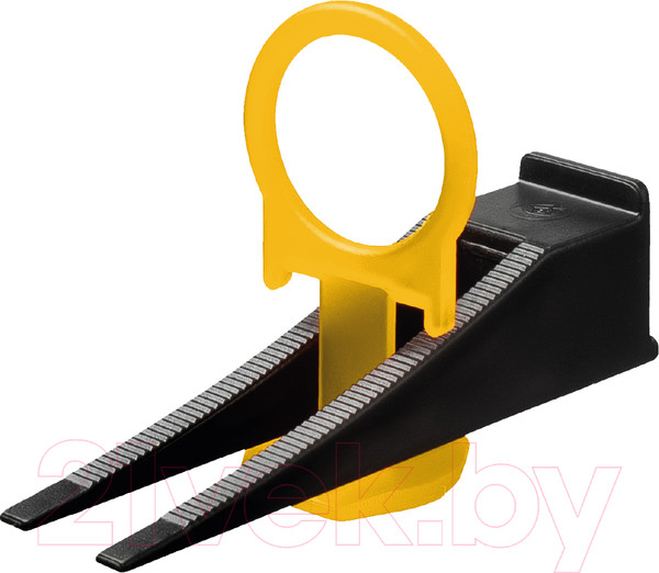 Изображение товара Клинья для выравнивания плитки Пластик Руси Стандарт кольцо (200шт, черный)