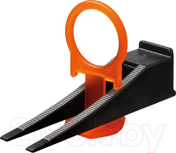 Изображение товара Клинья для выравнивания плитки Пластик Руси Стандарт кольцо (200шт, черный)