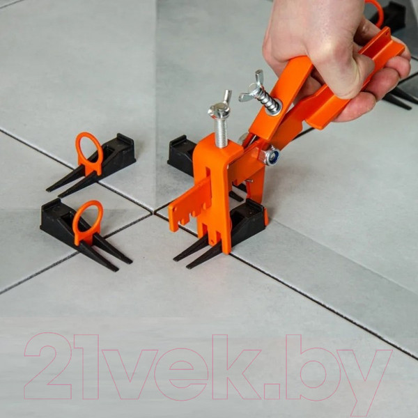 Изображение товара Зажим для выравнивания плитки Пластик Руси Черный