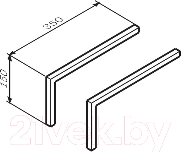 Изображение товара Комплект ножек для мебели в ванную AM.PM M8FLEGS-C015GM (графит матовый)