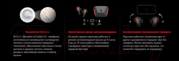 Изображение товара Беспроводные наушники A4Tech Bloody M70 (черный/красный)
