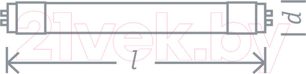 Изображение товара Лампа Navigator 94 391 NLL-T8-22-230-4K-G13