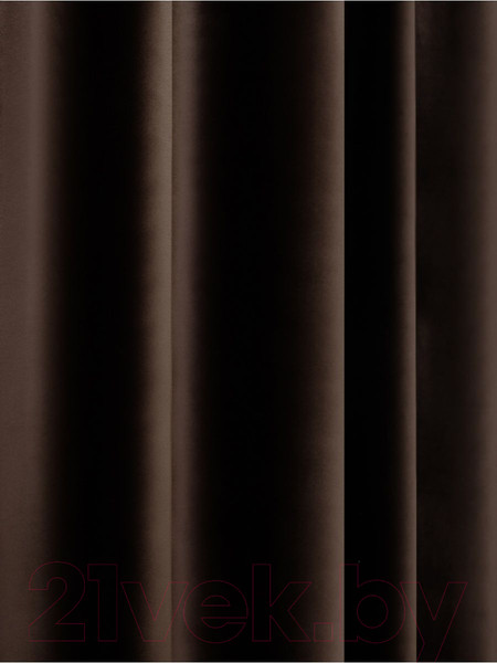 Изображение товара Комплект штор Soft Lines Бархат 9102G-E11 (150x270, шоколад)