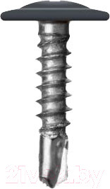 Саморез Starfix Со сверлом 4.2х19 прессшайба / SM-18703-12000 (12000шт, оцинкованный, RAL 7024 графитово-серый) — фото 5