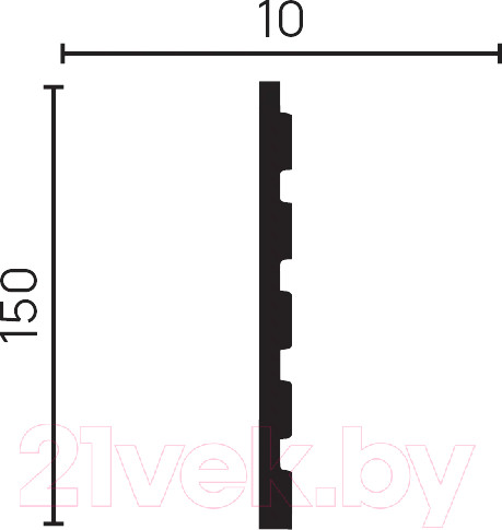 Изображение товара Панель дюрополимерная Decor-Dizayn 904-65SH (150x10x3000)