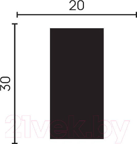 Изображение товара Молдинг Decor-Dizayn 611-80SH (30x20x3000)