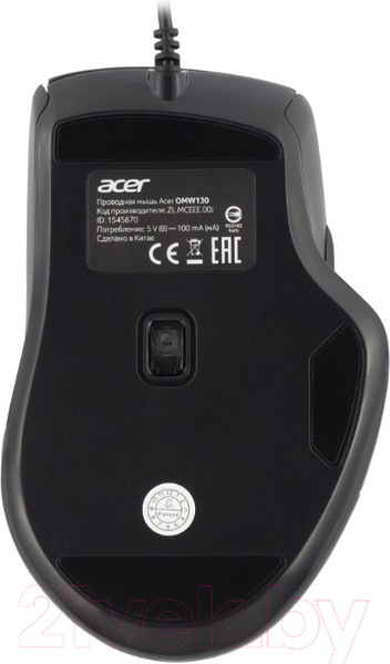 Изображение товара Мышь Acer OMW130 / ZL.MCEEE.00J (черный)