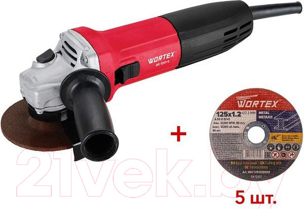 Изображение товара Угловая шлифовальная машина Wortex AG 1207-6 / 0333364