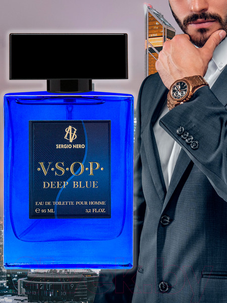 Изображение товара Туалетная вода Sergio Nero Vsop Deep Blue For Men (95мл)