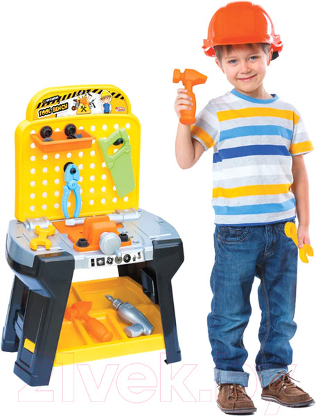 Изображение товара Верстак-стол игрушечный Dede Столярная мастерская Technic / 01702