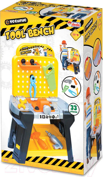 Изображение товара Верстак-стол игрушечный Dede Столярная мастерская Technic / 01702