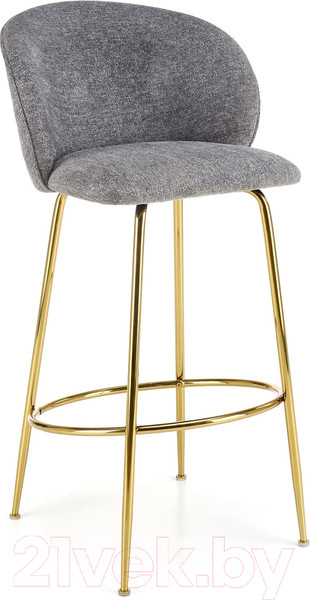 Изображение товара Стул барный Halmar H116 (серый/золотой)