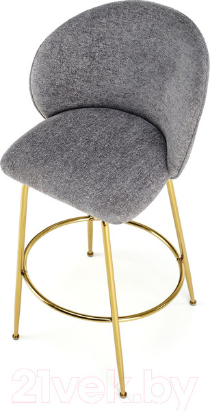Изображение товара Стул барный Halmar H116 (серый/золотой)