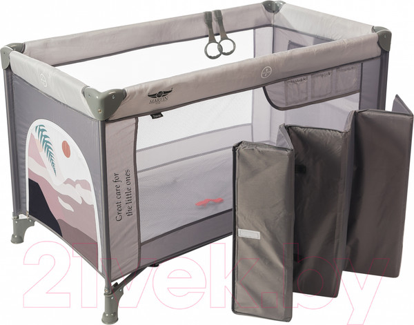 Изображение товара Кровать-манеж Martin Noir Favor (Pamir Grey)