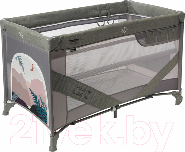 Изображение товара Кровать-манеж Martin Noir Snooze (Mont Blanc Grey)