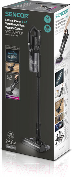 Изображение товара Вертикальный пылесос Sencor SVC 9879 BK