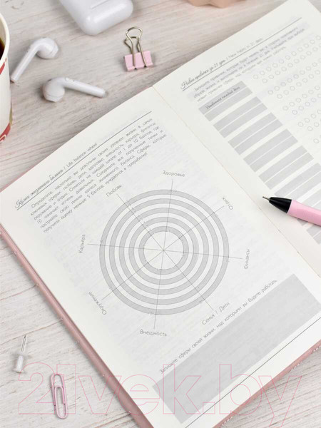 Изображение товара Ежедневник Escalada Лайка / 63966 (164л, розовый)