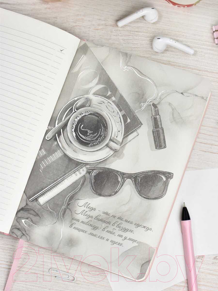 Изображение товара Ежедневник Escalada Лайка / 63966 (164л, розовый)