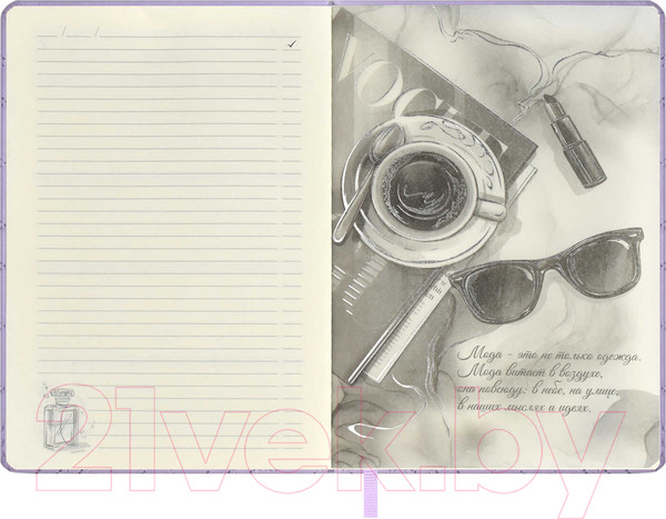 Изображение товара Ежедневник Escalada Лайка / 63967 (164л, сиреневый)