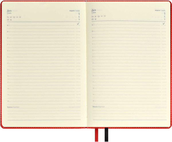 Изображение товара Ежедневник Escalada Сафир / 63958 (120л, красный)