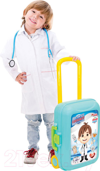 Изображение товара Набор доктора детский Dede Candy&Ken Мини-больница в чемодане на колесах / 03482