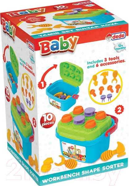 Изображение товара Развивающий игровой набор Dede Логика с молоточком / 03416