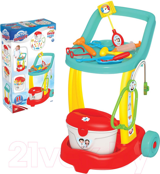 Изображение товара Набор доктора детский Dede Candy & Ken с тележкой / 01963