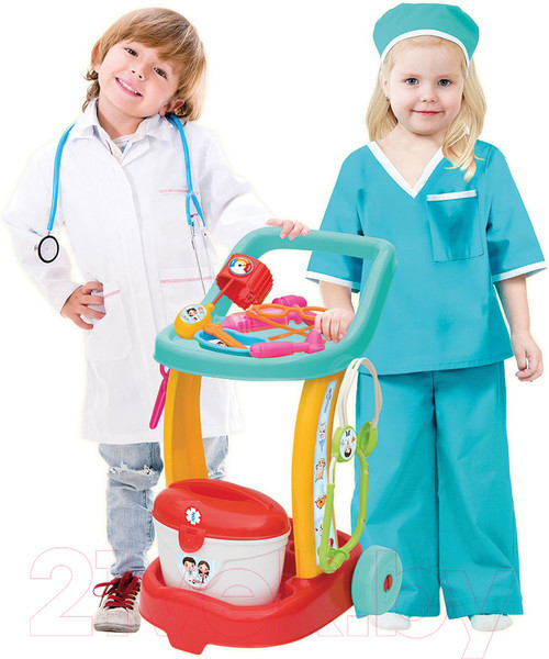Изображение товара Набор доктора детский Dede Candy & Ken с тележкой / 01963