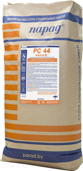 Изображение товара Смесь для ремонта бетона Парад РСС М200 F200 W10 A1 K1 St-2 РС 44 Финиш (25кг)