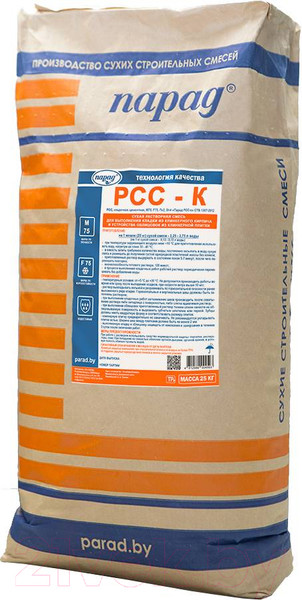 Изображение товара Кладочная смесь Парад РСС М75 F75 Пк2 St-4 РСС-к (25кг)