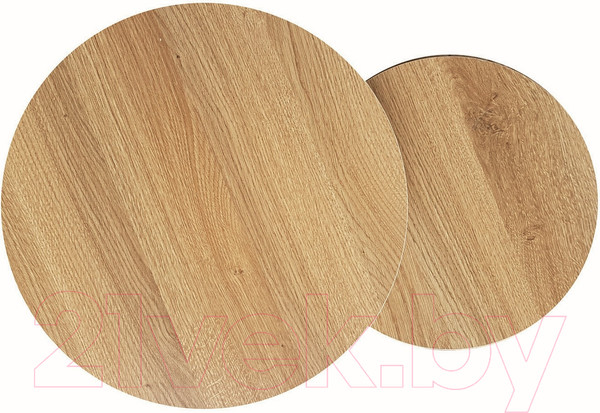 Изображение товара Комплект журнальных столиков Signal Hola (дуб/черный)