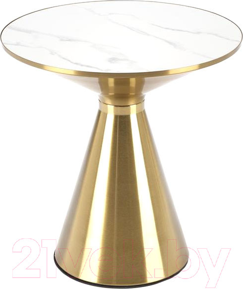 Изображение товара Журнальный столик Halmar Tribeca (белый мрамор/золотой)