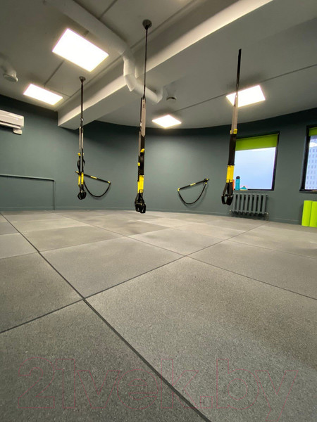 Изображение товара Резиновая плитка Rubtex Classic 500x500x40 рельеф (зеленый)