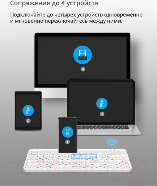 Изображение товара Клавиатура A4Tech Fstyler FBK30 (белый)