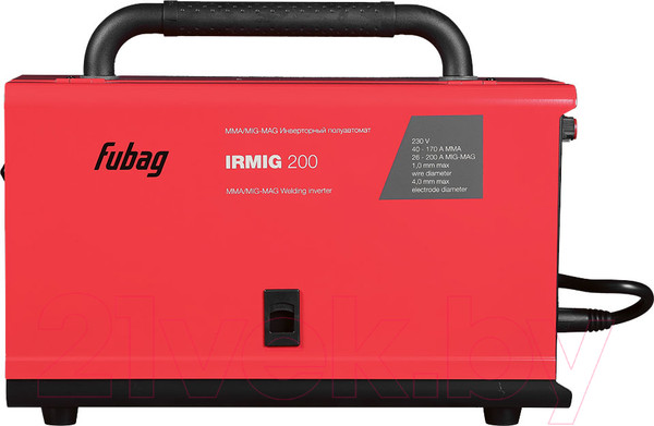 Изображение товара Полуавтомат сварочный Fubag IRMIG 200 / 41391 (с горелкой)